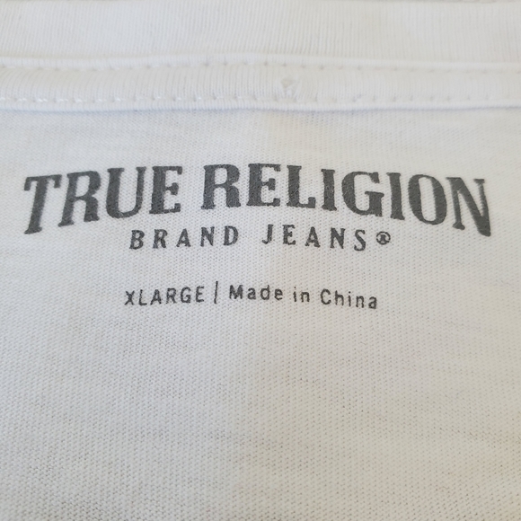 True Religion Buddha Logo V Tee XL White - Picture 4 of 7